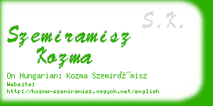 szemiramisz kozma business card